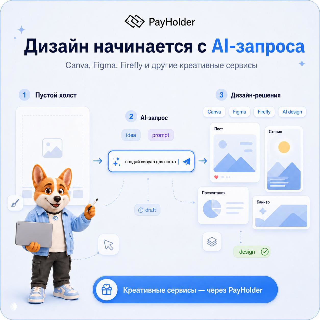 Дизайн всё чаще начинается с AI‑запроса