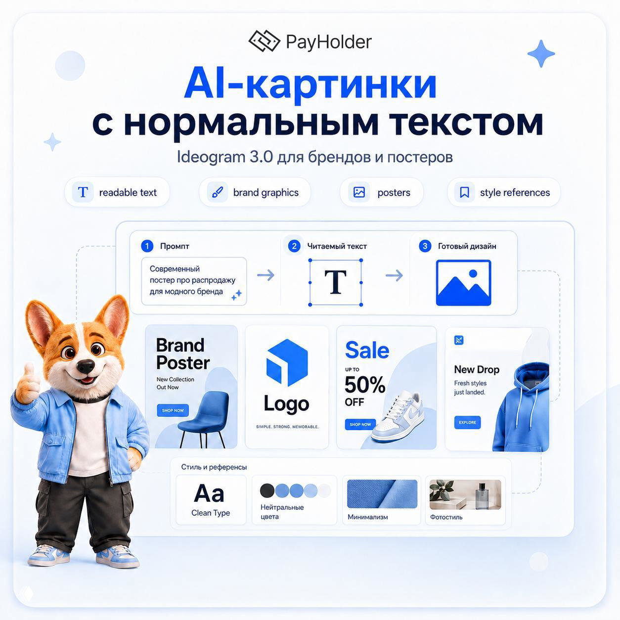 AI-картинки с нормальным текстом