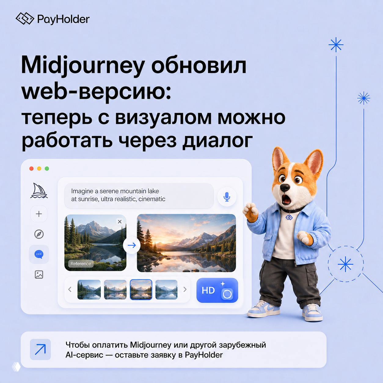 Midjourney обновил web-версию: работа через диалог