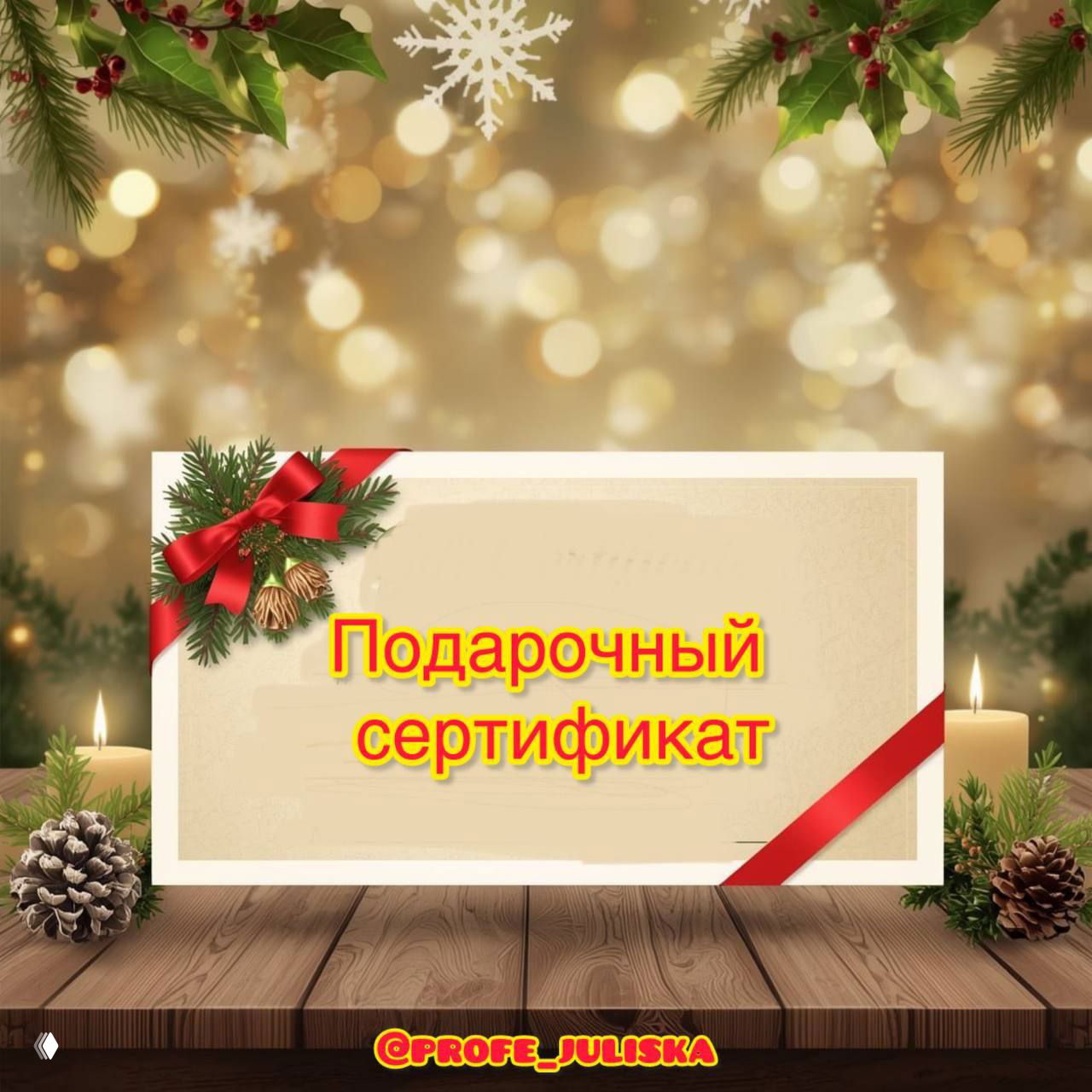 Старт продаж подарочных сертификатов