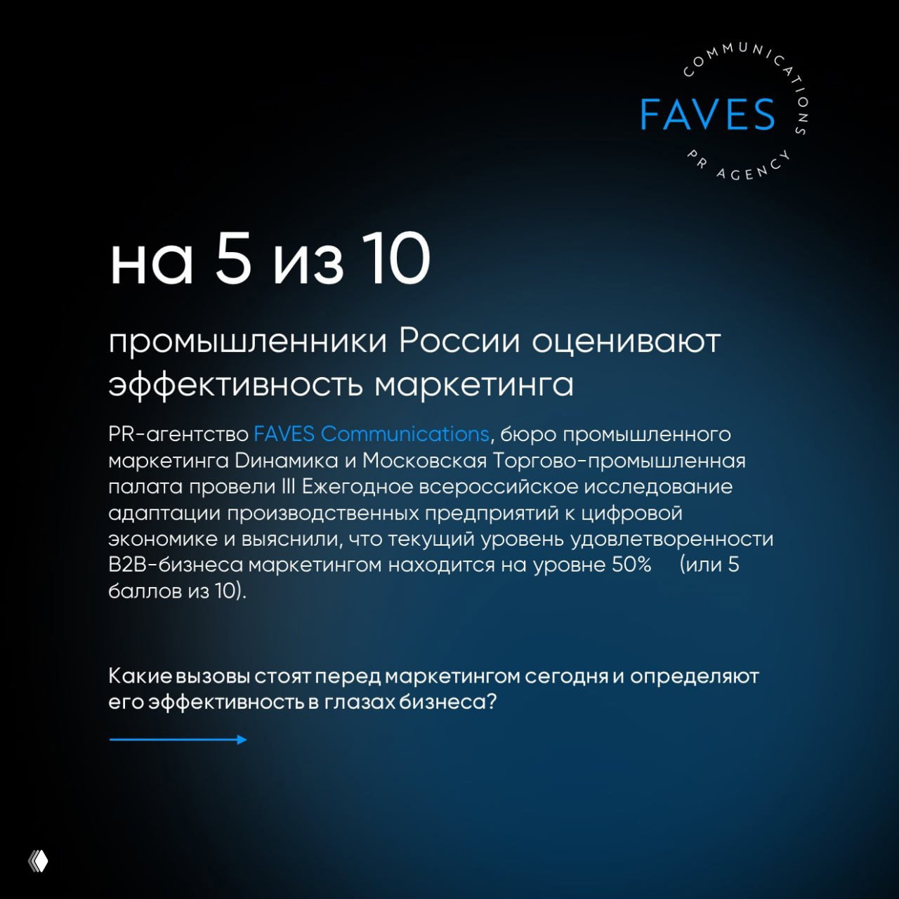 Промышленники России оценивают маркетинг на 5 из 10