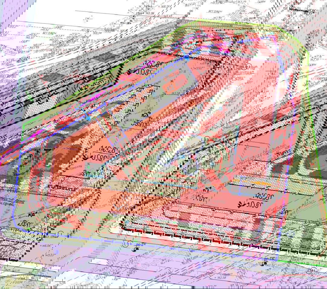 Генплан ЖК «СитиДзен»: расположение корпусов, внутренний двор и планируемая этажность (от 11 до 56 этажей) на участке у метро.