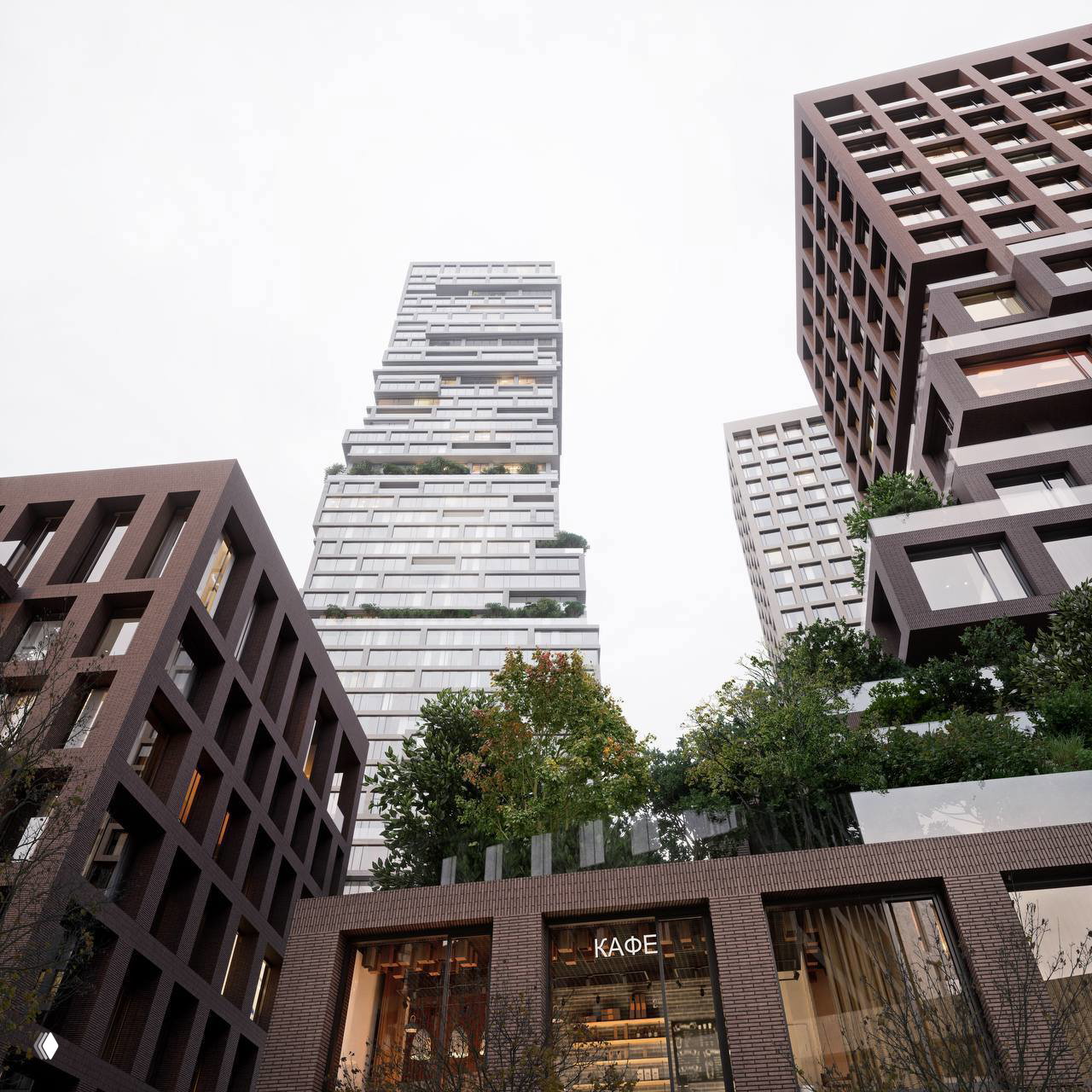 Визуализации проекта на ЗУ Ленинградское 65–67