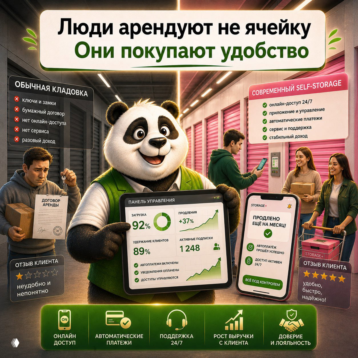 Кладовки — это не аренда, а сервис на недвижимости