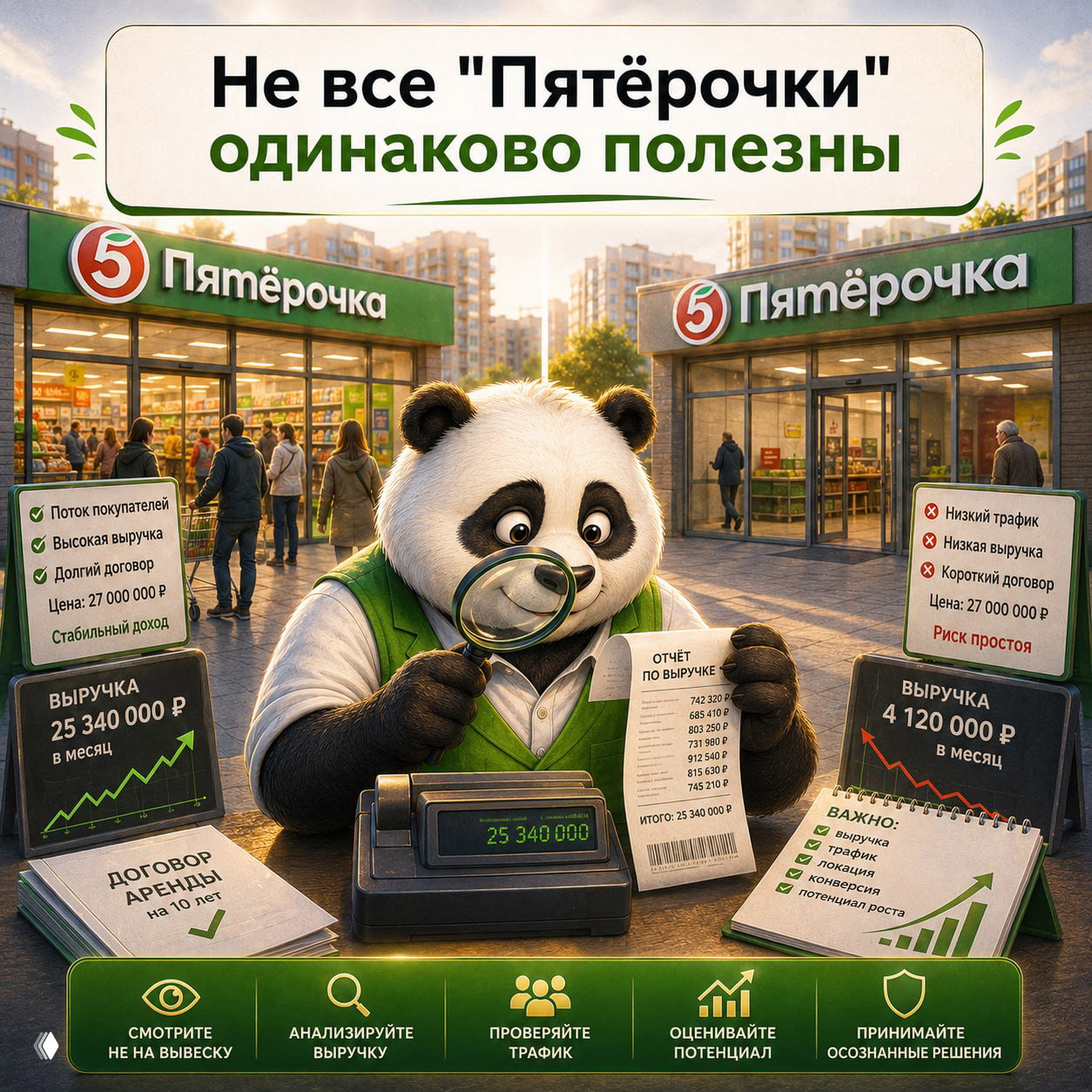 Кейс. Не все «Пятёрочки» одинаково полезны