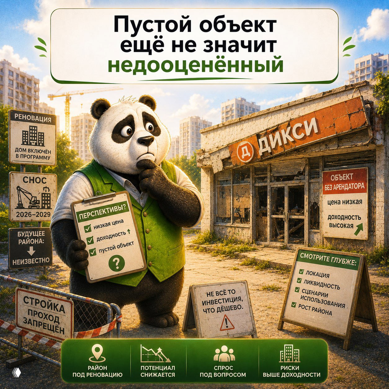 Кейс. Недооценённый объект? Не всегда