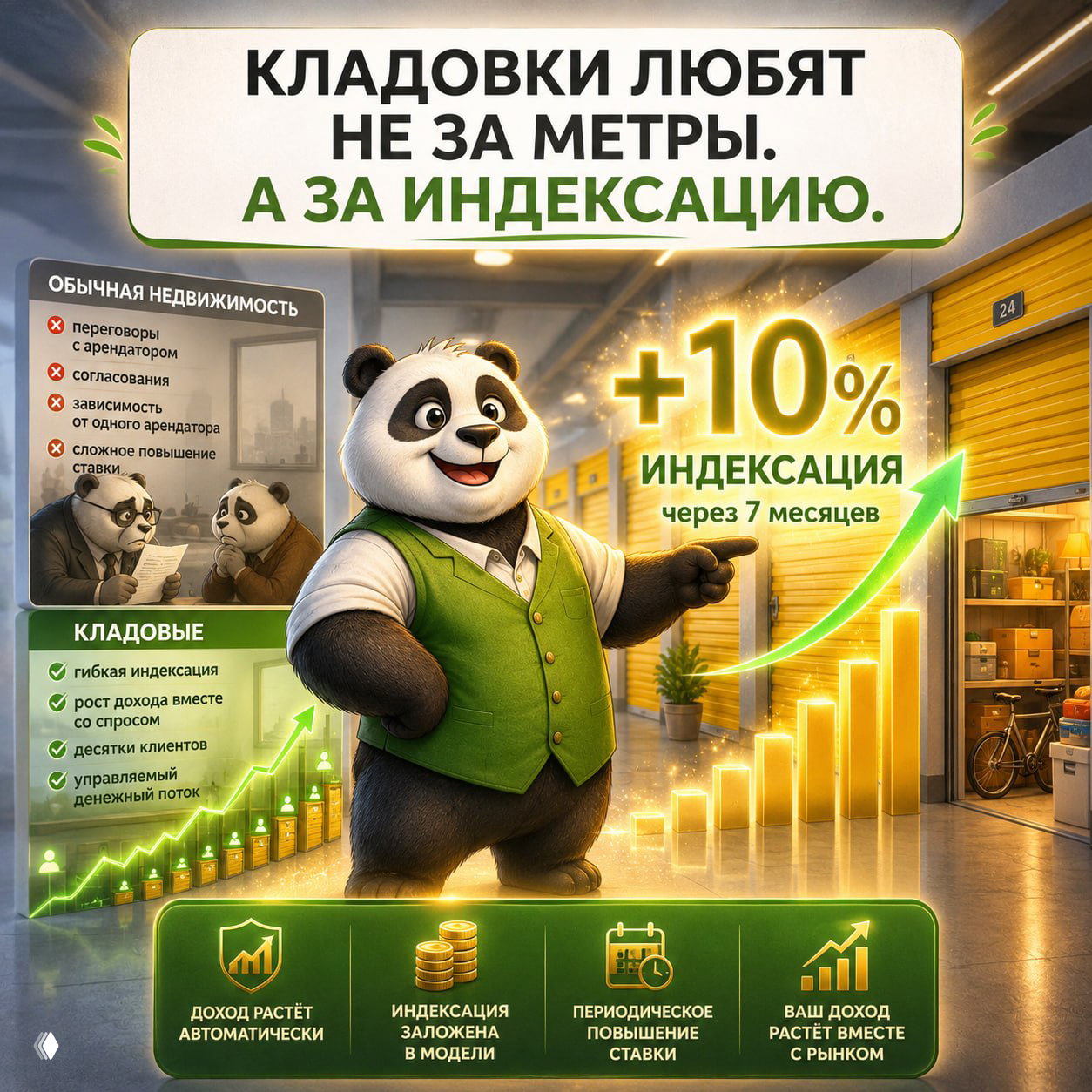 Самый приятный момент в кладовых - первая индексация