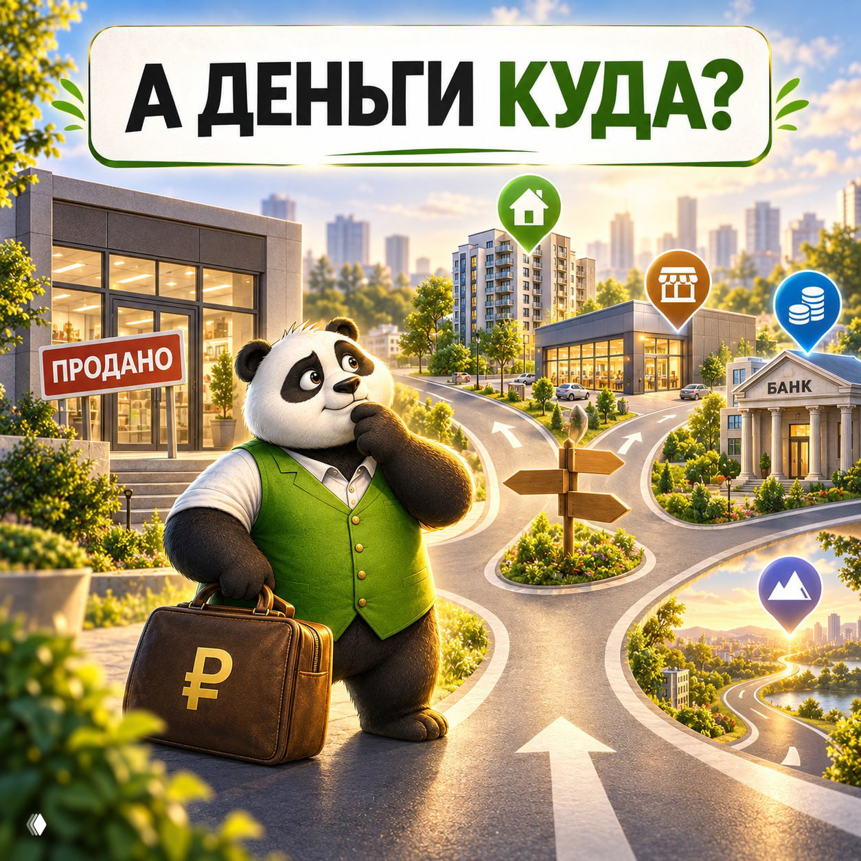 Продам. А деньги куда?