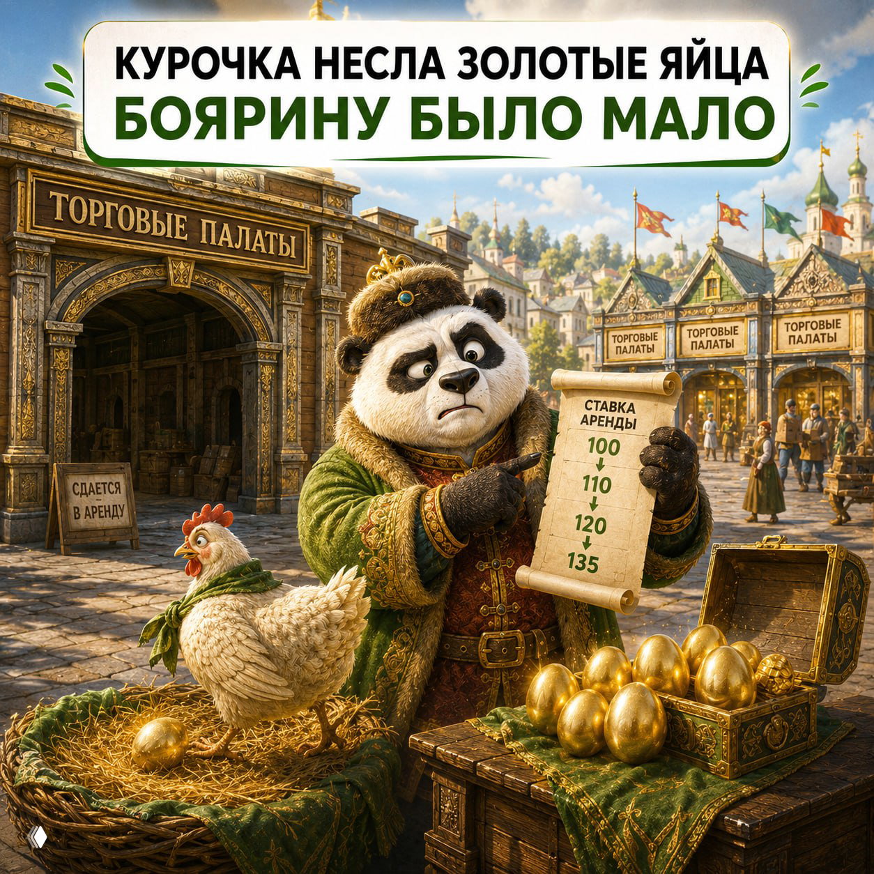 Сказ о боярине, который курочку не сберег