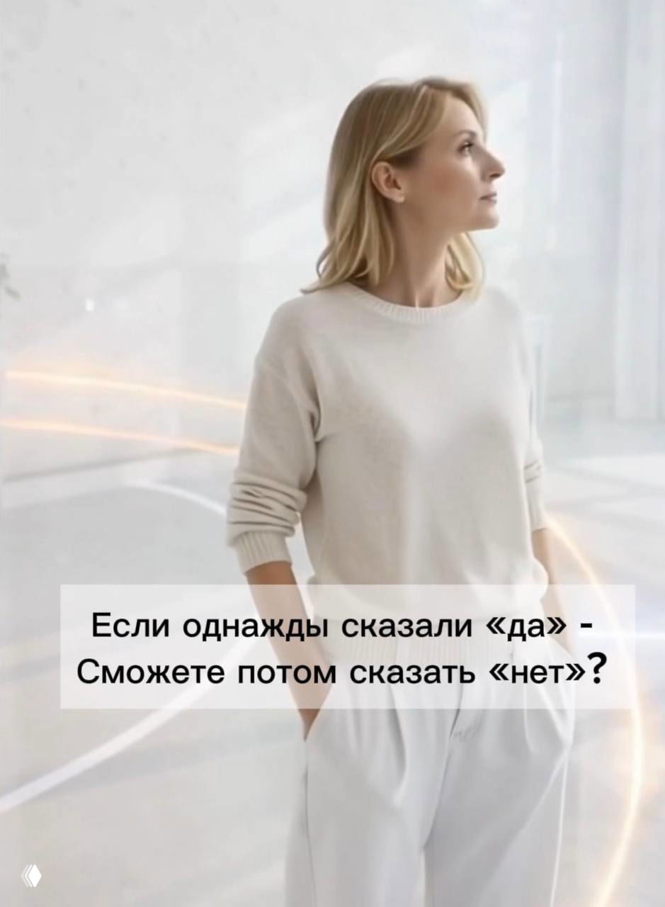 Если вы однажды сказали «да», сложнее сказать «нет»