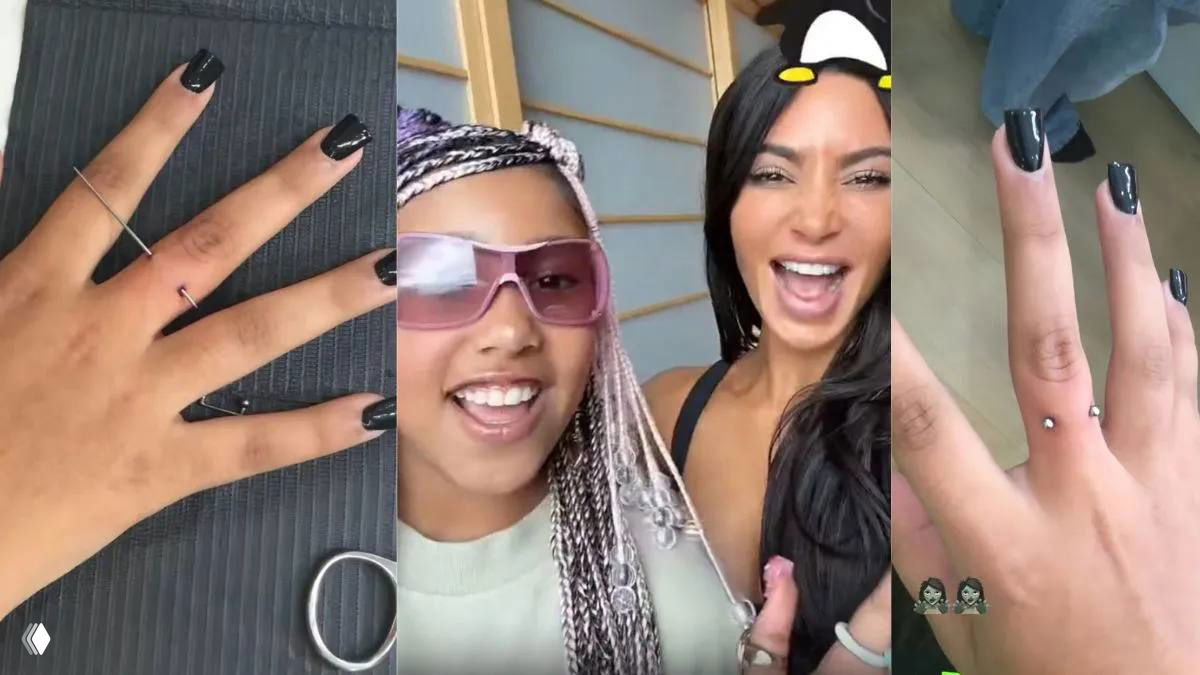 Норт Уэст сделала опасный пирсинг