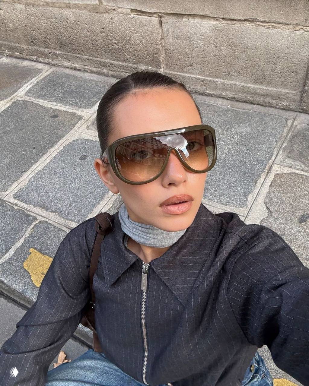 Oversized очки в стиле 70‑х