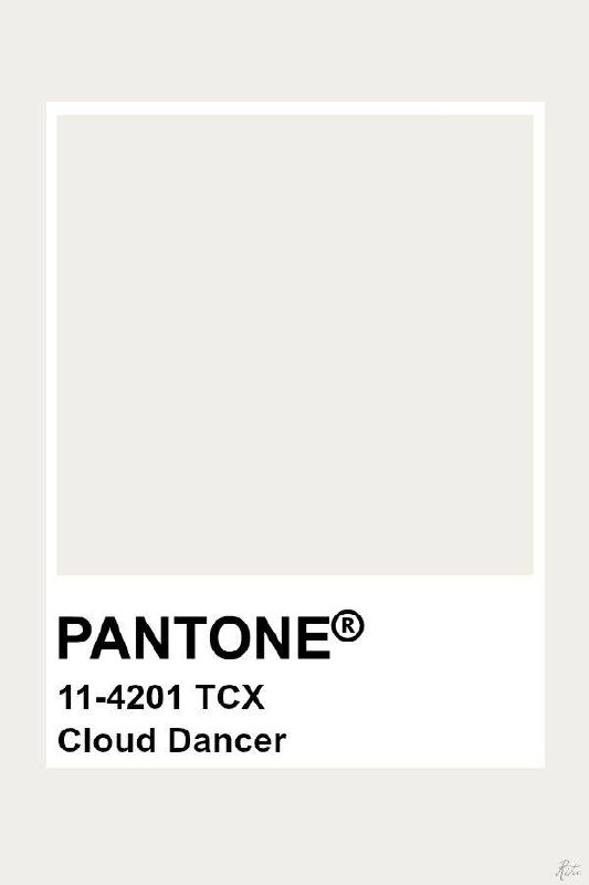 Cloud Dancer — цвет 2026 года по версии Pantone