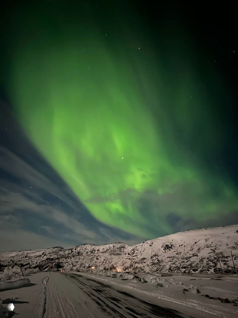 Мощнейшее северное сияние над Россией в новогоднюю ночь