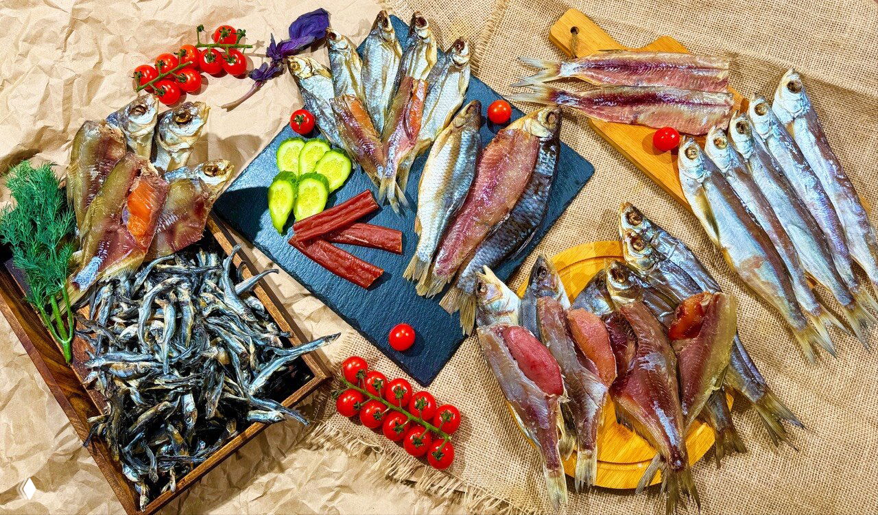 Вяленая рыбка: наборы и подарок 1 кг