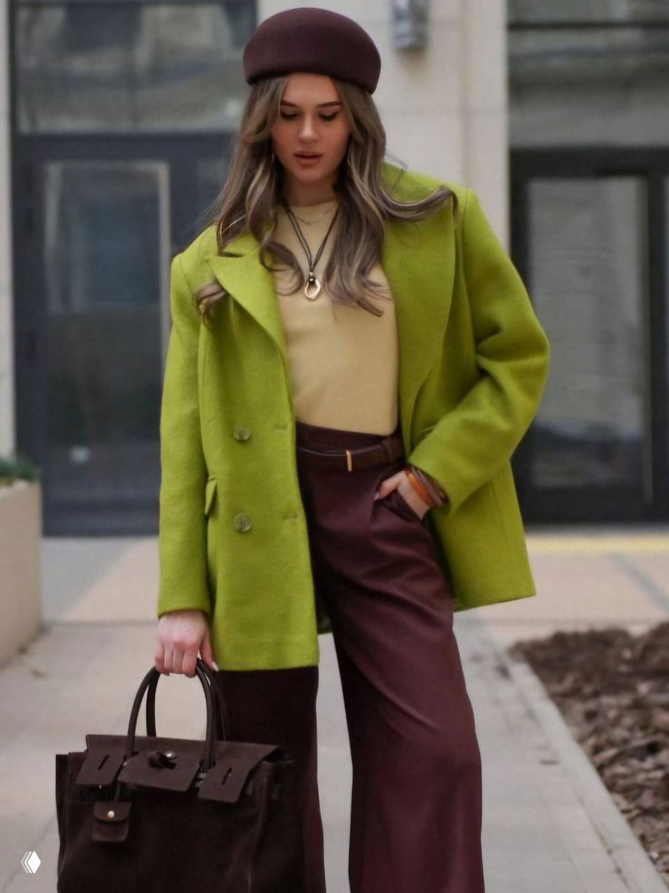 Зелёный и бордо — трендовое сочетание ноября