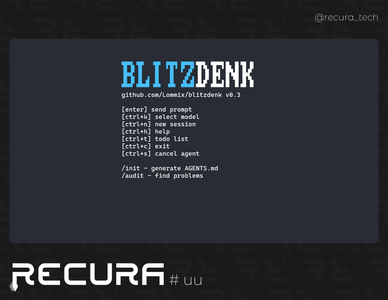 Blitzdenk — минималистичный TUI AI‑агент