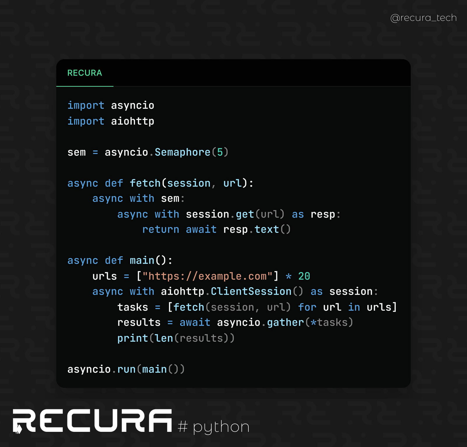 Параллельный запуск задач с asyncio.Semaphore