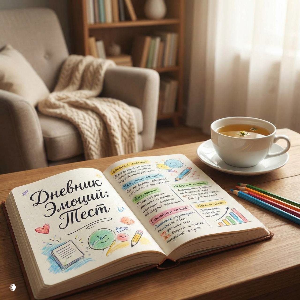 Дневник эмоций: страничка‑шаблон