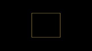 Кадр из трейлера спектакля «Мишель» (Театр «Париж»): тёмный минималистичный фон с тонкой жёлтой рамкой в центре — промо-изображение.