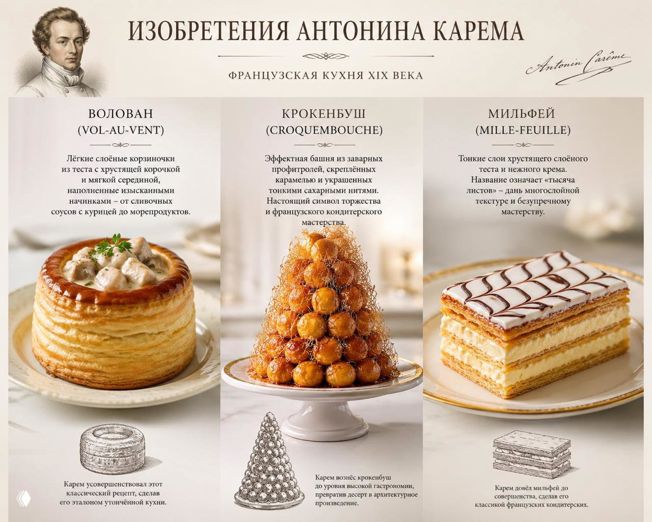 Изобретения Антонина Карема