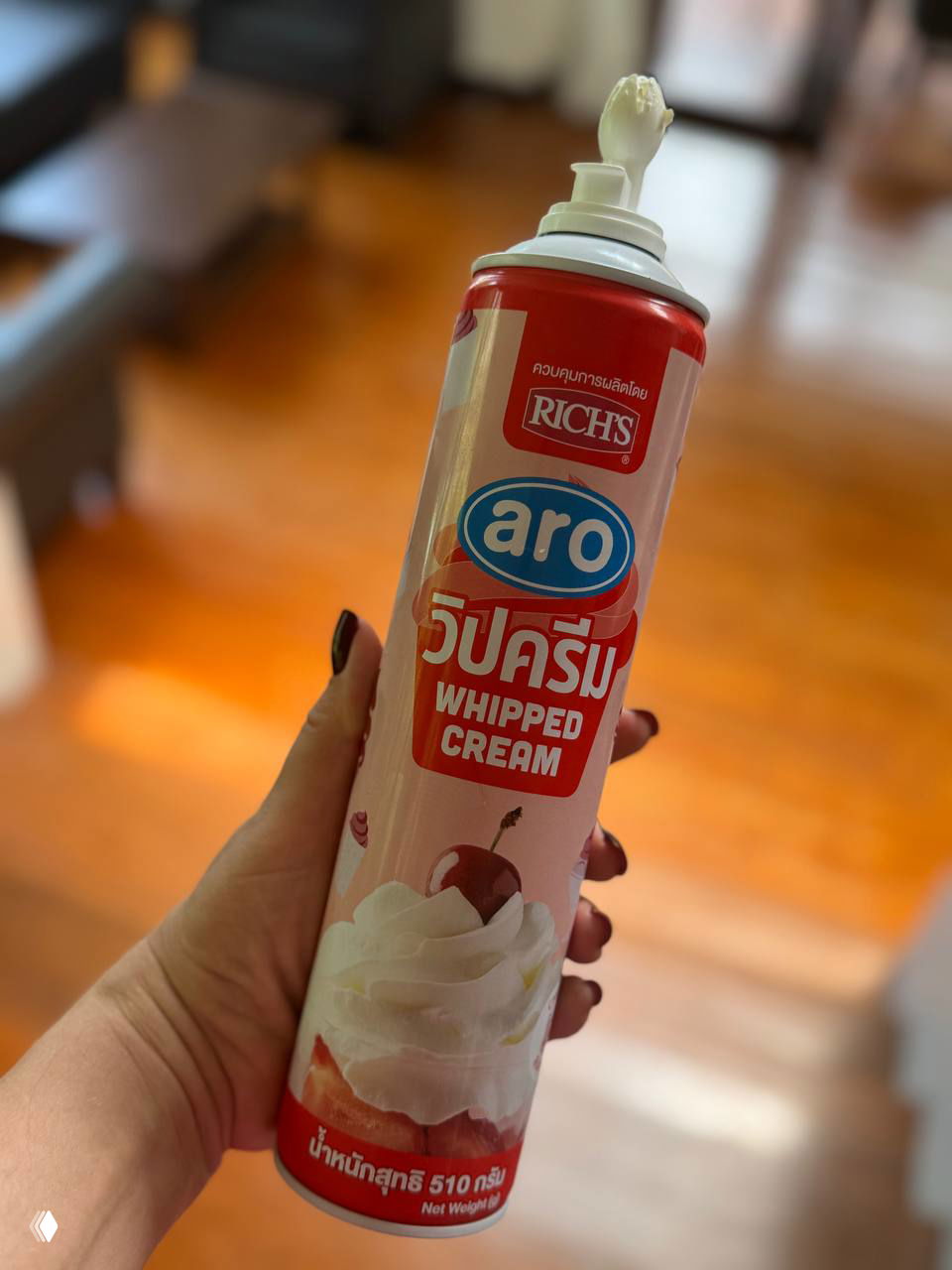 Взбитые сливки Aro в Макро — 510 г за 184 бат