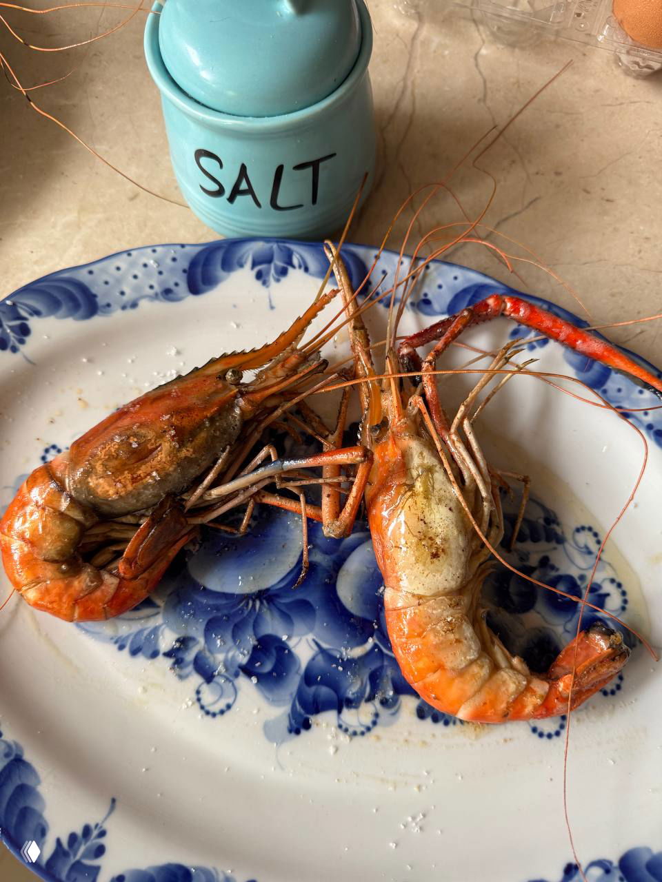 Как жарить гигантские креветки: буквы С и О