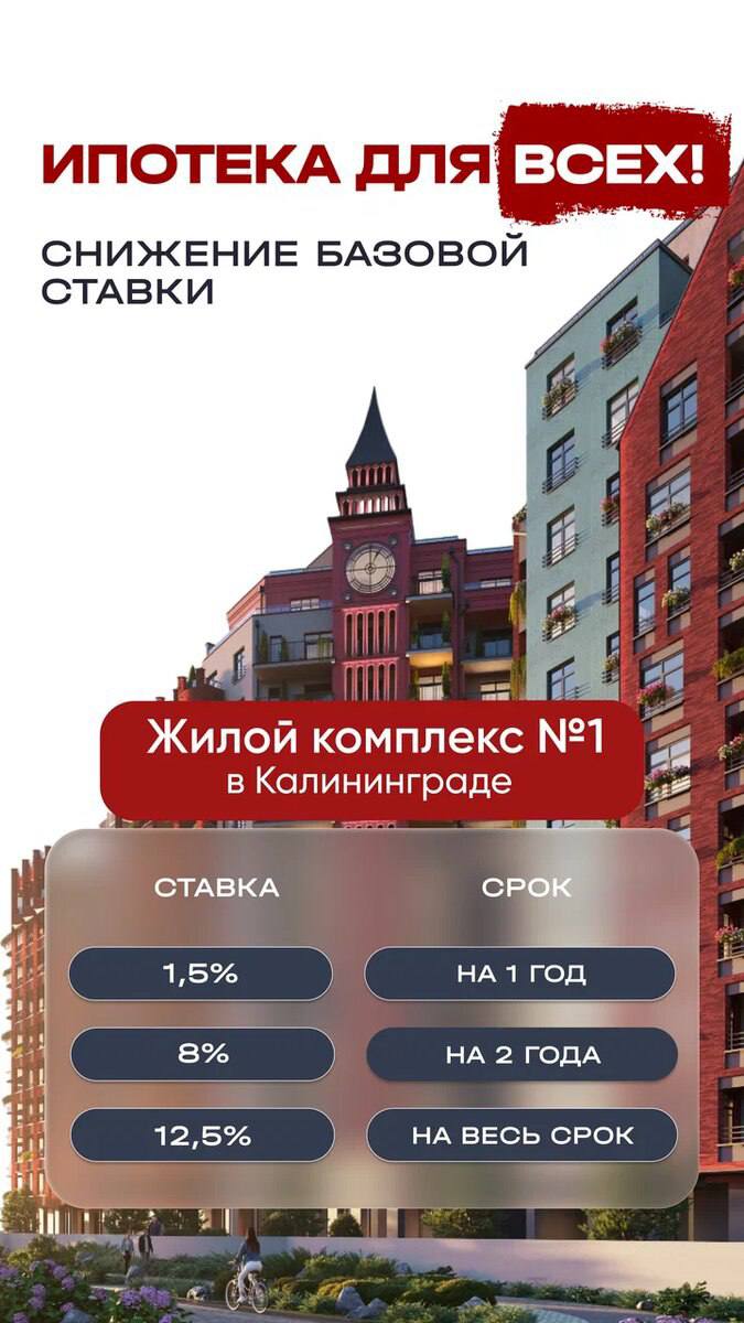 Ипотека для всех — снижение базовой ставки