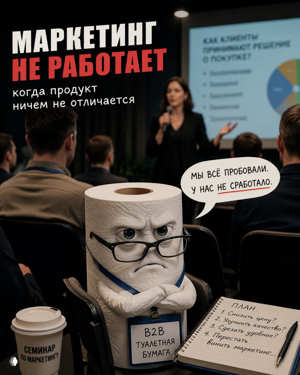 Маркетинг не работает, если продукт не отличается
