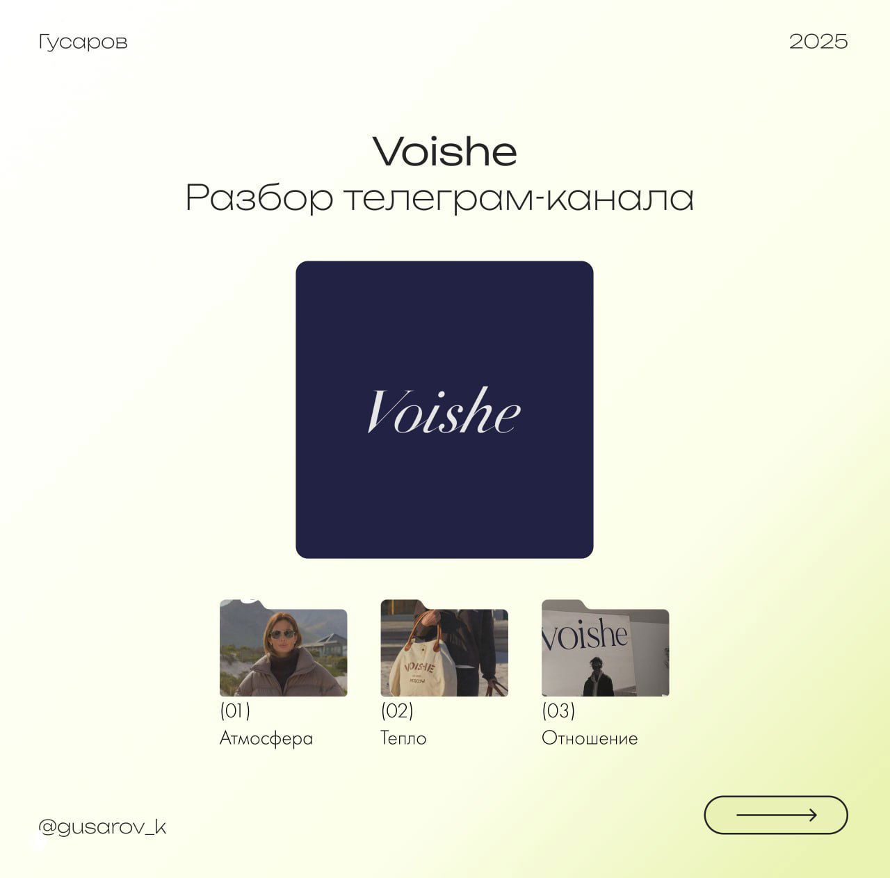 Voishe — разбор телеграм-канала