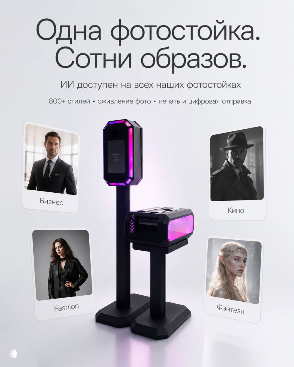 ИИ работает на всех наших фотостойках