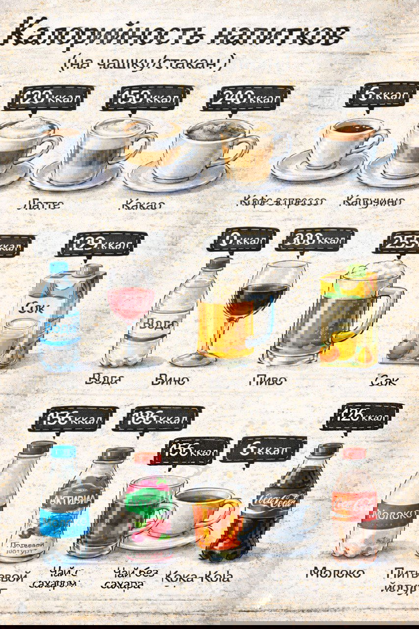 О жидких калориях