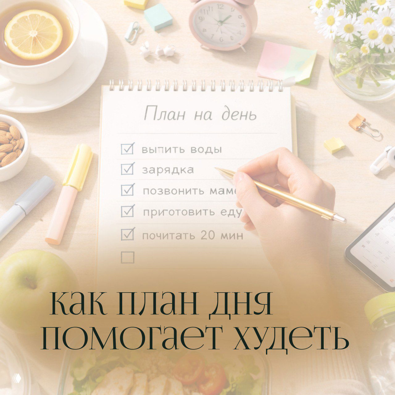 Как план дня помогает худеть