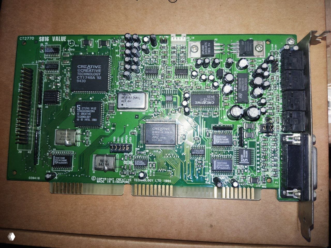 Новые реликты: SB16, Aureal Vortex, Matrox