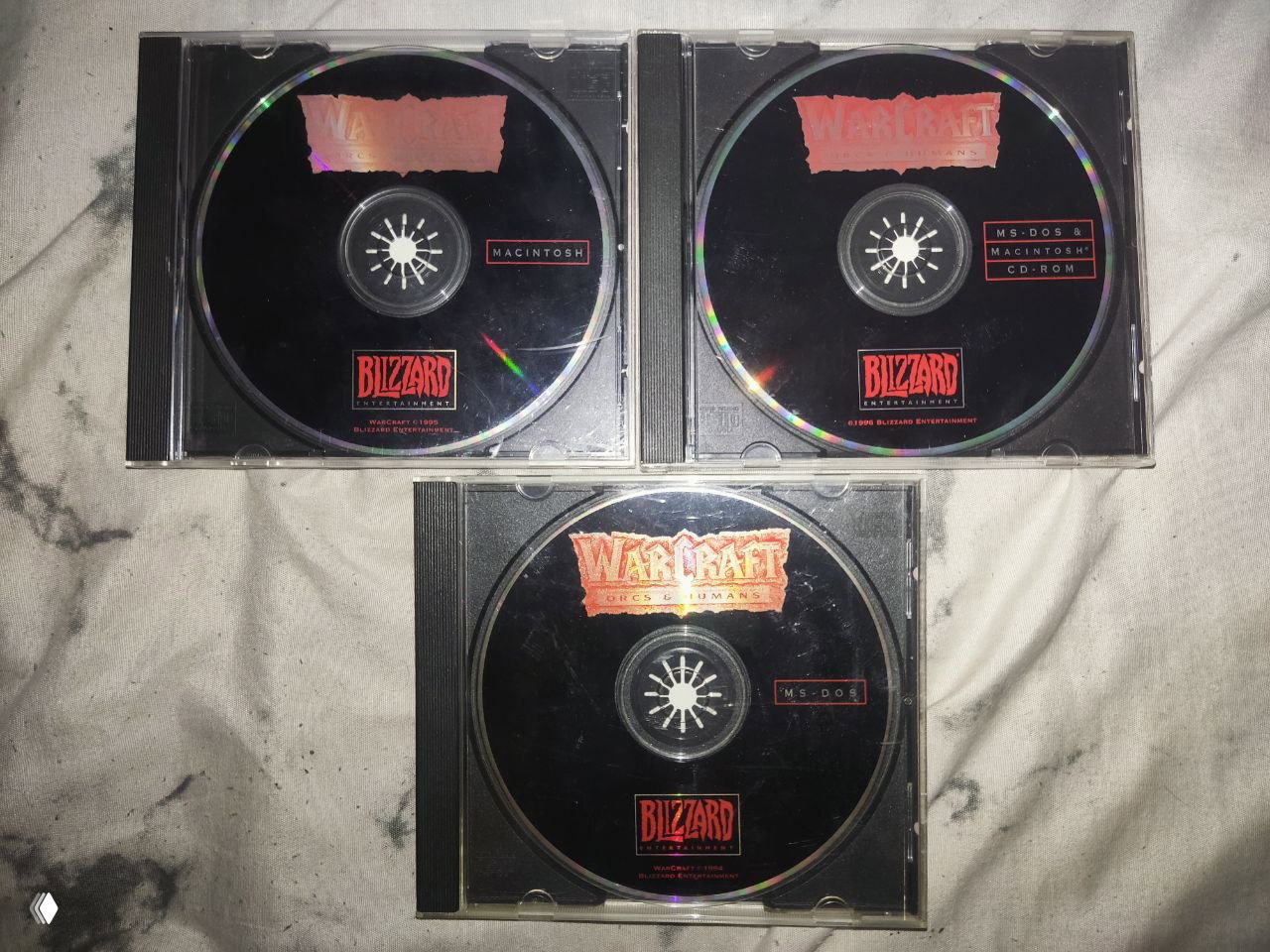 Аудиотреки в трёх CD‑вариантах Warcraft