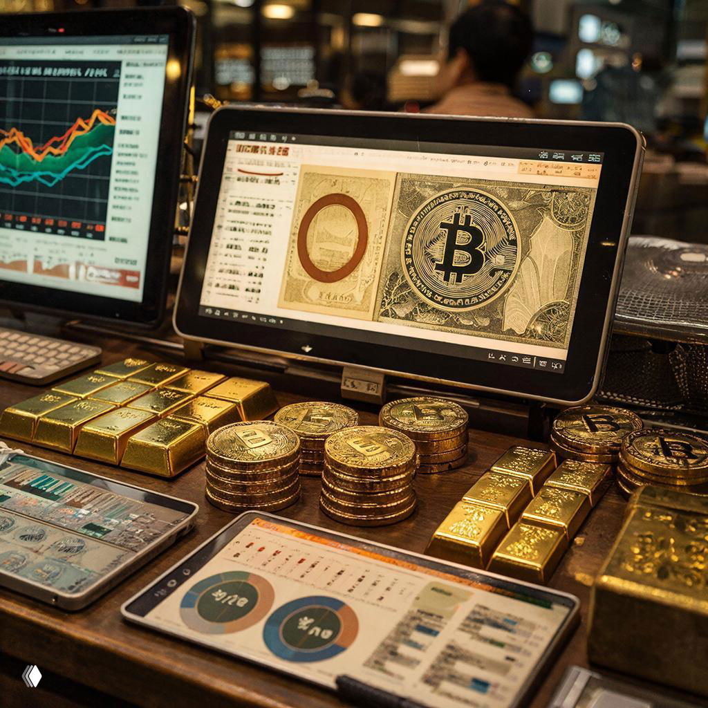 Обзор финансовых рынков: иена, золото и криптовалюты