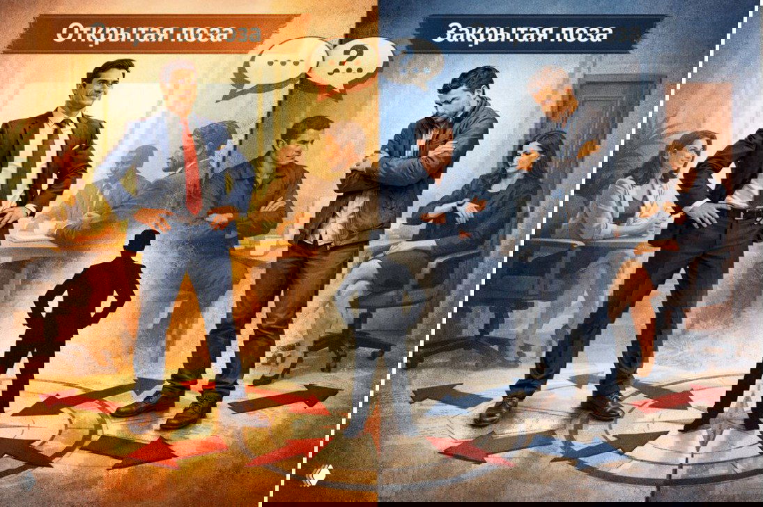 Язык жестов и поза силы