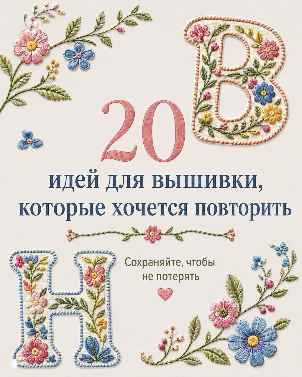 Иногда одной маленькой вышивки достаточно