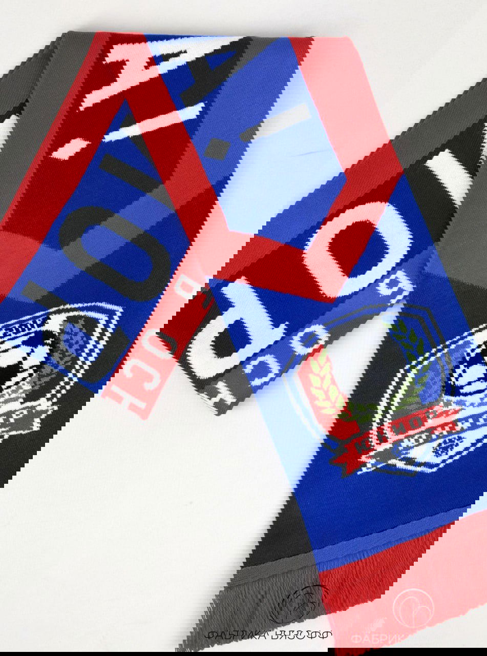 Вязаные шарфы для футбольного клуба «Юниор»