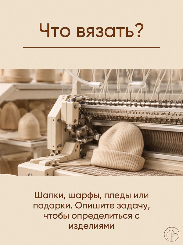 Что сообщить при заказе вязаного мерча