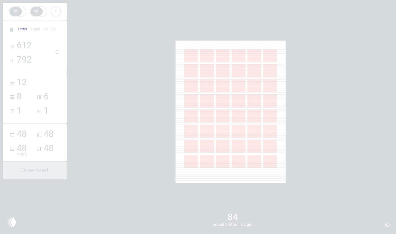 Gridder — генератор модульных сеток