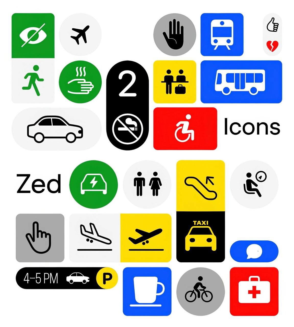 Zed Icons — набор из 2000 открытых пиктограмм