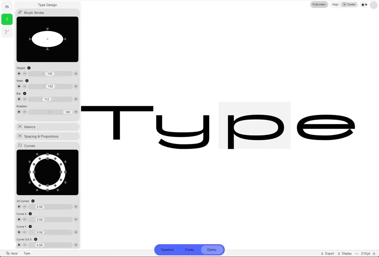 Burrowlab — браузерный шрифтовой редактор