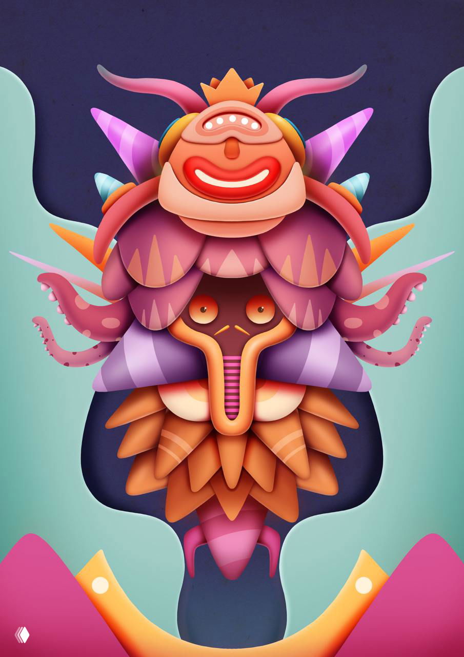 Universal Feelings — абстрактные персонажи Оскара Льоренса