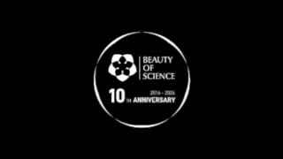 Логотип студии Beauty of Science на чёрном фоне, превью к видео проекта Crystal Garden. Seasons о саде кристаллов.