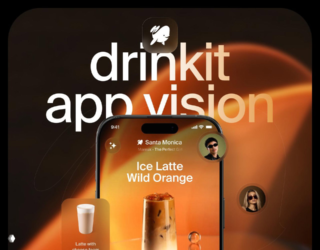 Drinkit App Vision — концепт интерфейса