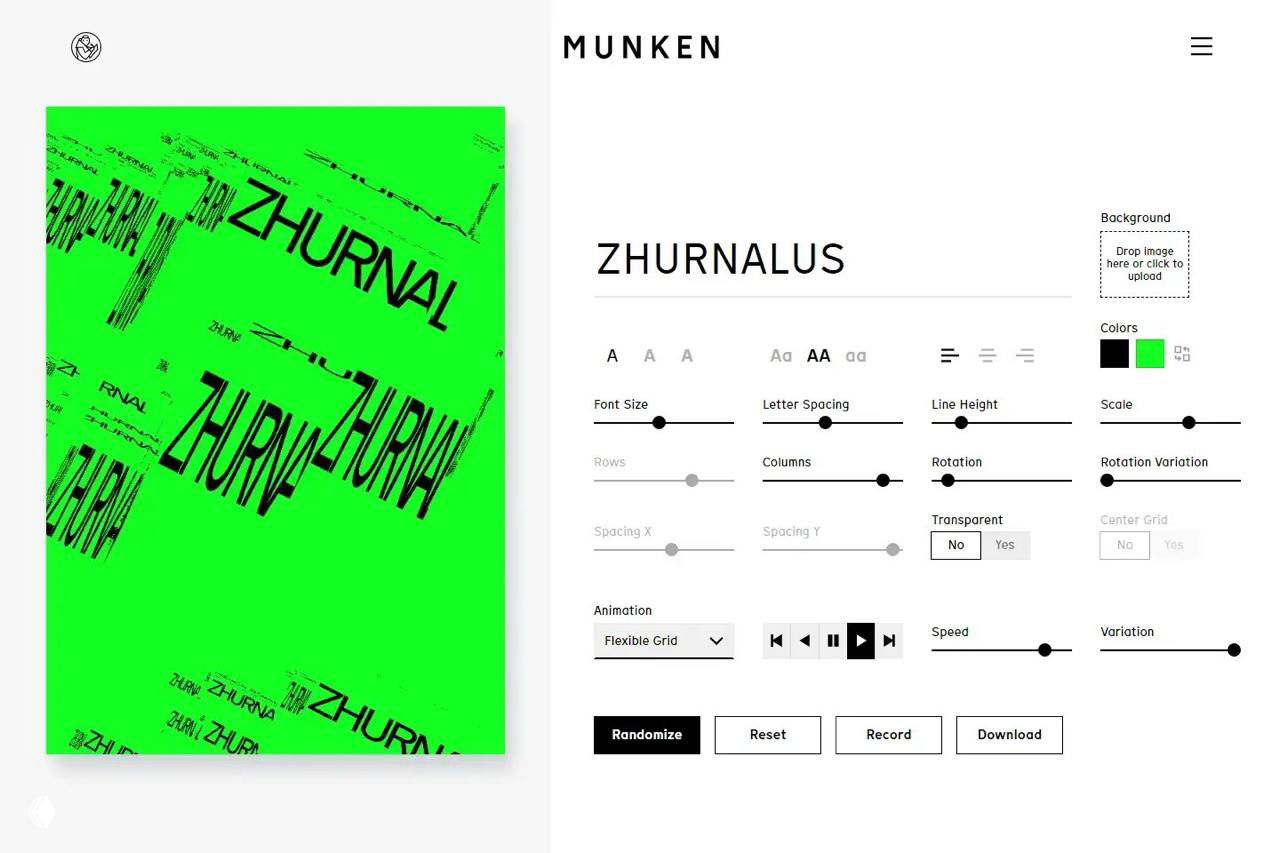 Munken Creator — браузерный генератор афиш