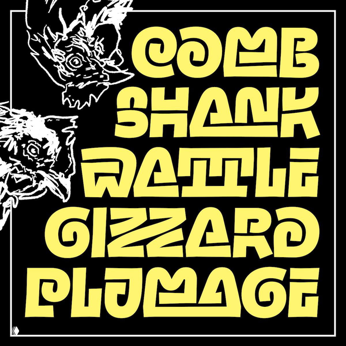 Henmania — экспериментальный декоративный шрифт