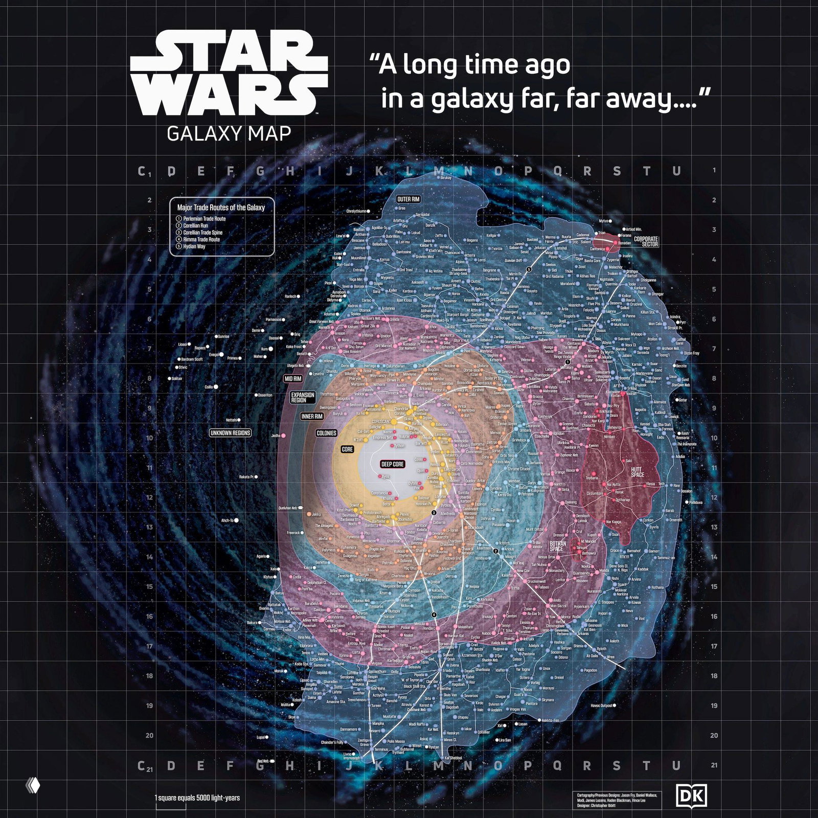 Star Wars Galaxy Map — детализированная карта