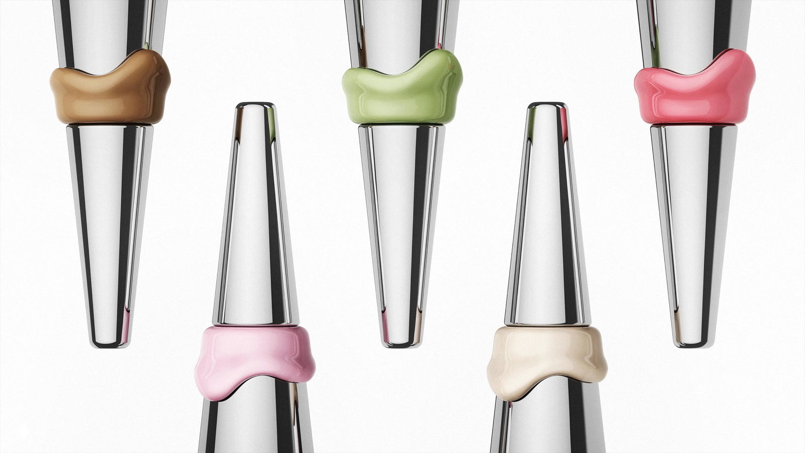 Флаконы лаков d’ ORIGIN с эффектом протёкшего лака